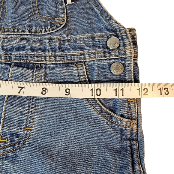 Tommy Hilfiger Vintage Medium Wash Denim Jean Overall Bibs Unisex - Picture 14 of 16
